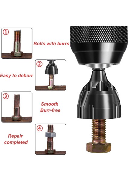 Altıgen Şaft Çapak Alma Harici Pah Aracı, Hızlı Bırakma Çapak Alma Pah Kırma Matkap Ucu Cıvata Çapak Alma Aracı 3-20MM Uyar (Yurt Dışından)