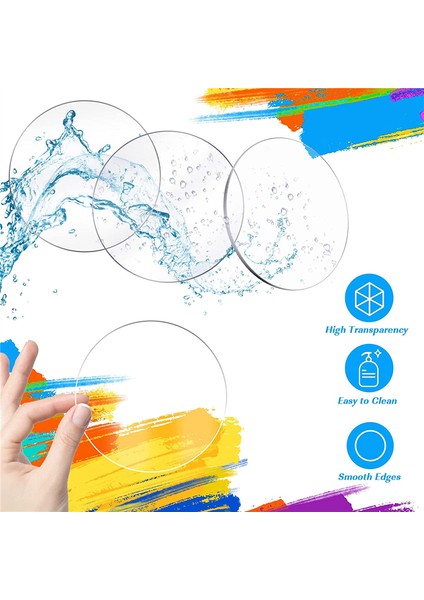 30 Adet 4 Inç Akrilik Yuvarlak Boşluklar, Akrilik Yuvarlak Boşluklar, Şeffaf Akrilik Yuvarlaklar, Akrilik Süsler 0,08 Inç Kalın (Yurt Dışından) modelleri