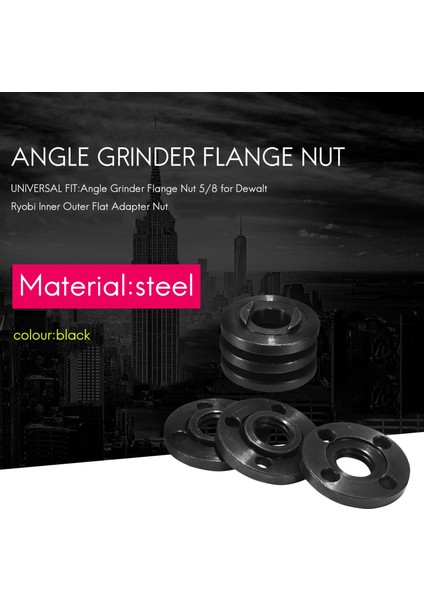6 Paket Açı Öğütücü Flanş Somunu 5/8 Dewalt Ryobi Makita 224399-1 193465-4 224568-4 9005BZ 9015B Yedek (Yurt Dışından) fiyatları