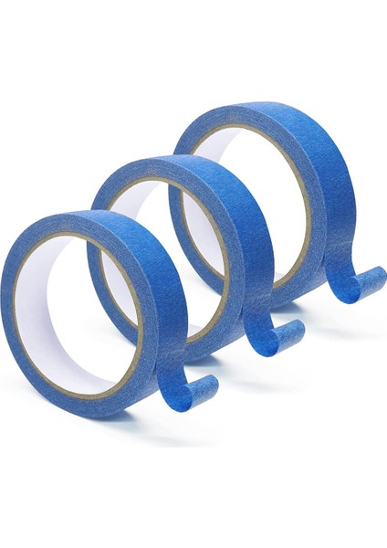 Rulo Mavi Ressam Bandı, Çok Yüzeyli Orta Yapışkan Boya Bandı, Güvenli Duvar Boyama, Kenar Kaplama-1 Inç x 22 Metre (Yurt Dışından)
