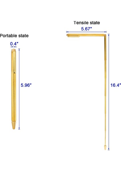 2 Adet Maden Çubukları, Geri Çekilebilir Kehanet Çubukları, Taşınabilir Kalem Şekli L Çubuklar, Hayalet Avcılık Araçları Için, Kehanet Suyu Vb. (Yurt Dışından) modelleri
