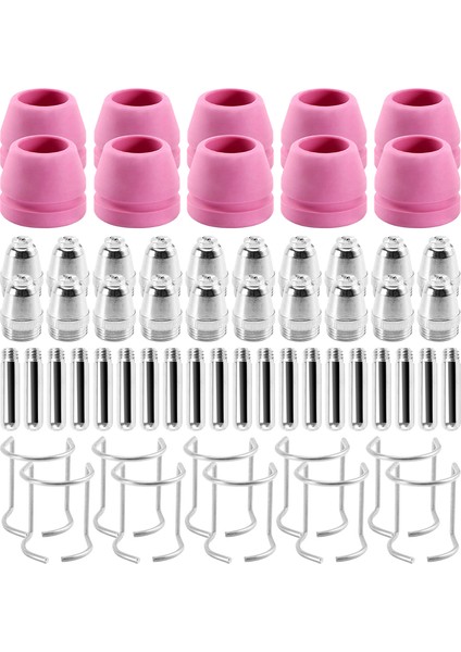 Weld Sg-55 Ag-60 Wsd-60 Plazma Kesici Torç Sarf Malzemeleri Kiti Ipuçları 40/50/60 Amp (60 Adet) (Yurt Dışından) fiyatları