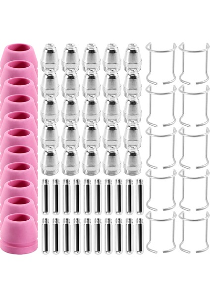 Weld Sg-55 Ag-60 Wsd-60 Plazma Kesici Torç Sarf Malzemeleri Kiti Ipuçları 40/50/60 Amp (60 Adet) (Yurt Dışından) modelleri