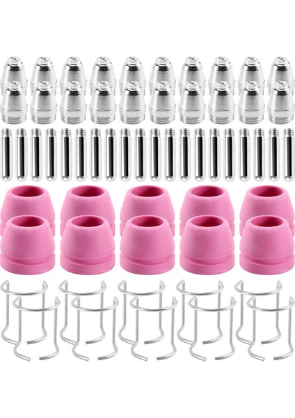 Weld Sg-55 Ag-60 Wsd-60 Plazma Kesici Torç Sarf Malzemeleri Kiti Ipuçları 40/50/60 Amp (60 Adet) (Yurt Dışından) fırsatları