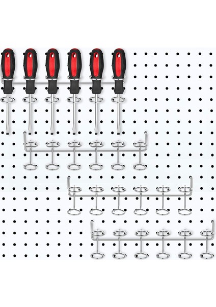 4 Parça Çok Amaçlı Alet Tutucular Tornavida Tutucu Çok Halkalı Alet Tutucular Alet Düzenleyici Raflar Pegboard Aksesuarları (Yurt Dışından) fırsatları