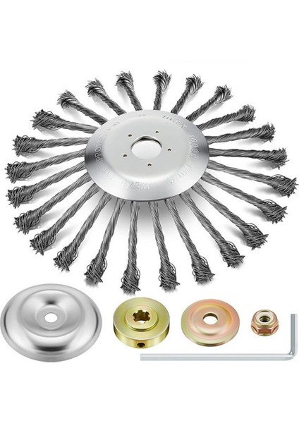 10 Inç Ot Çelik Tel Fırça, Üniversal Adaptörlü Tel Kesme Bıçağı, Çelik Tel Fırça Kesici Ek Parçaları (Yurt Dışından) fiyatları