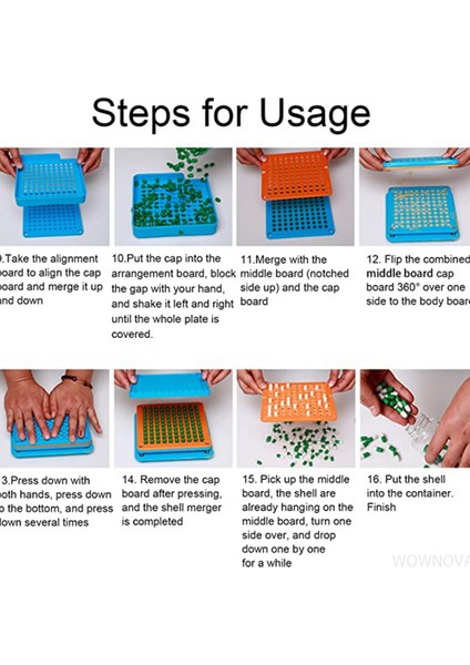 000 -100 Delik Abs Kapsül Dolum Plakası/kapsül Dolum Cihazı/dolum Manuel Kapsül Manuel Paketleme Makinesi, Yeşil (Yurt Dışından) modelleri