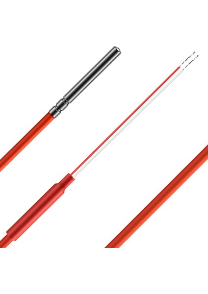 2 Telli PT1000 Sıcaklık Sensörü Termistör Silikon Jel Kaplamalı 1.5 Metre Prob 45MM x 5mm -50-180 Santigrat Rtd'ler (Yurt Dışından) fiyatları