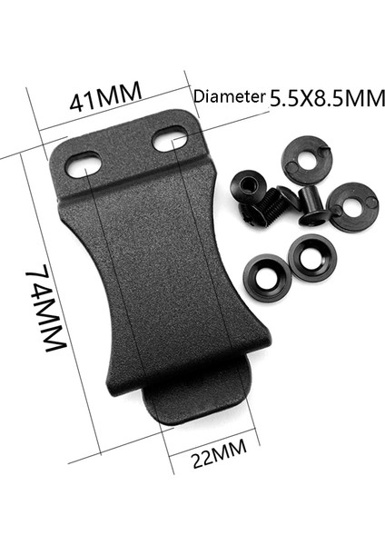 10 Adet/grup Hızlı Klipler 1.5 Inç Kemerler Için Kydex Kemer Klipsi Döngü Vidalı Uygulamalara Uyar Aracı Parçası (Yurt Dışından)