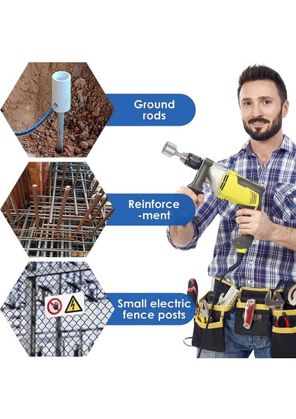 Sds-Plus T Topraklama Çubuk Sürücüsü, Matkap Ucu Sürücüsü Darbeli Matkap Topraklama Çubukları Için Dayanıklı Darbeli Matkap Çubuk Dönüştürücü E (Yurt Dışından) fırsatları