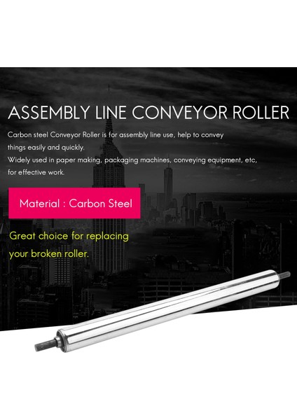 25MM x 300MM Karbon Çelik Montaj Hattı Konveyör Rulosu (Yurt Dışından)