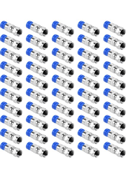 50 Adet Rg6 Sıkıştırma Konnektörleri Koaksiyel Kablo Su Geçirmez Bağlantı F Sıkıştırma Konnektörü Rg6 Koaksiyel Sıkıştırma Aracı (Yurt Dışından) fiyatları