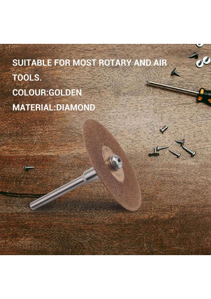10 Adet Elmas Kesme Tekerleği Kesme Diskleri Kaplamalı Döner Aletler Titanyum Kaplama Elmas Tekerlek/mandrel 35MM (Yurt Dışından) indirimleri