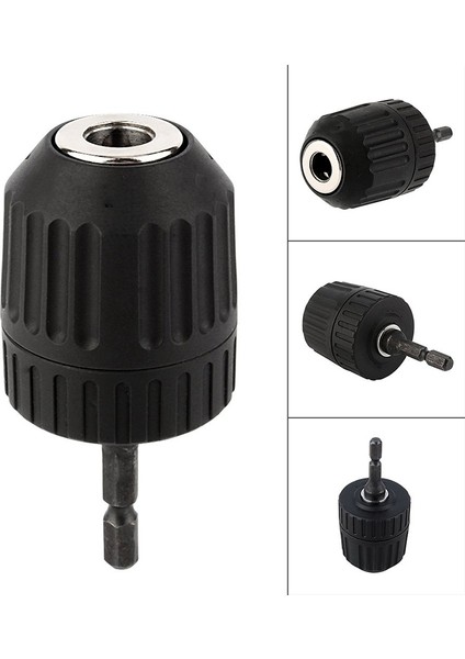 Anahtarsız Matkap Chuck Dönüştürücü 3/8 Inç 24UNF + 1/4 Inç Hex Shank Sds Adaptörü 0.8-10MM (Yurt Dışından)