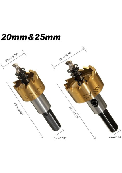 5 Adet 16-30MM Yüksek Hız Çelik Matkap Seti Sondaj Silindirik Testere Için Meche Kesici - Altın (Yurt Dışından)