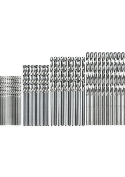 40 Parça 0.5mm-2.0mm Düz Şaft Mini Matkap Ucu Seti Minik Mini Küçük Matkap Uçları Tam Zemin Hss Büküm Matkap Dil Için (Yurt Dışından)