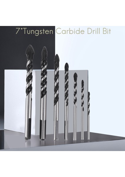 Porselen Seramik Karo, Beton, Tuğla Duvar, Cam, Ayna, Plastik Duvar ve Ahşap Için Tungsten Karbür Matkap Ucu Seti (3 4 5 6 8 10 12MM) (Yurt Dışından)