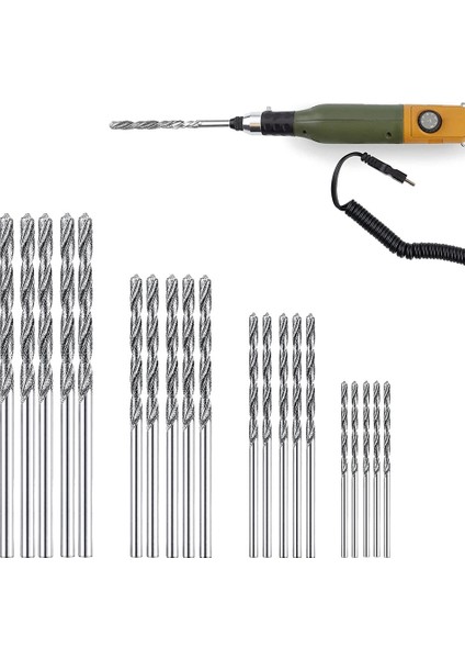 Elmas Matkap Ucu Seti 20 Parça 4 Boyut 1mm 1.5mm 2mm 2.5mm Büküm Ucu Takı Plaj Deniz Cam Kabukları Değerli Taşlar Lapidary (Yurt Dışından) fırsatları