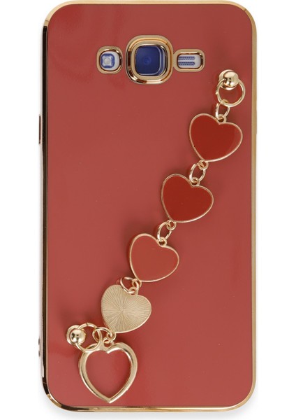 Samsung Galaxy J7 Kılıf Esila Silikon - Kırmızı 300099