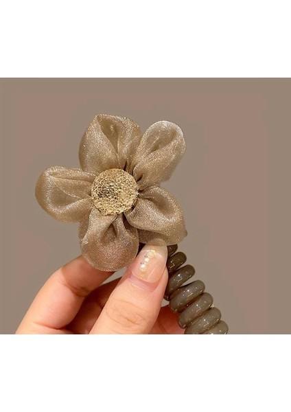 Yeni Kore Model Yaylı Burgu 2 Adet Saç Tokası