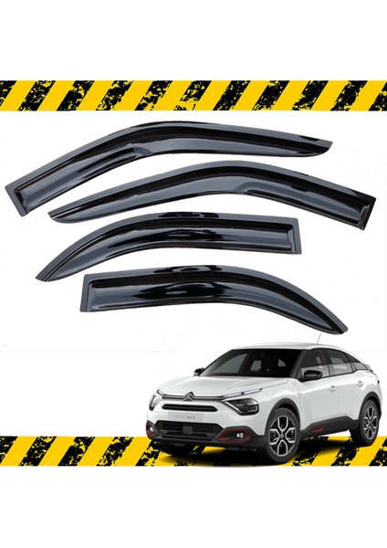 Citroen C4X Mügen Cam Rüzgarlığı 2023 Sonrası Kasalar 4 Lü Set Mügen Cam Rüzgarlığı