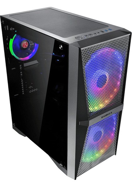 Silenos Ms Pro 2X20CM Argb Fanlı, Tempered Glass Yan ve Mesh Ön Panel, Type-C Atx Bilgisayar Kasası (RJ-0R20B00205) fiyatları