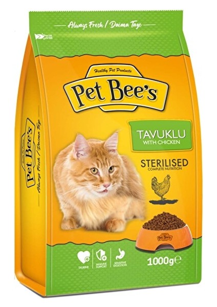 Kısır Kedi Kuru Mama Tavuklu 1000 G