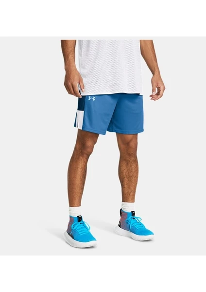 Under Armour Baseline Erkek Mavi Şort 1383389-444