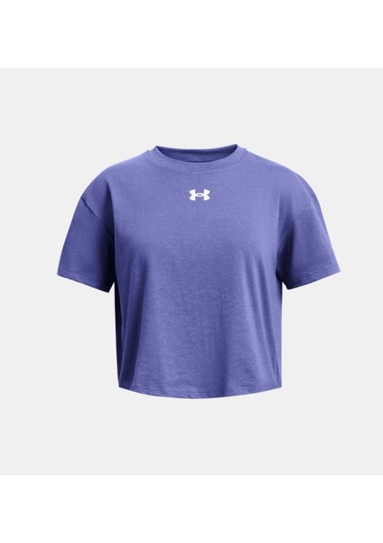 Kız Çocuk UA Crop Sportstyle Logo Kısa Kollu 1380878-561