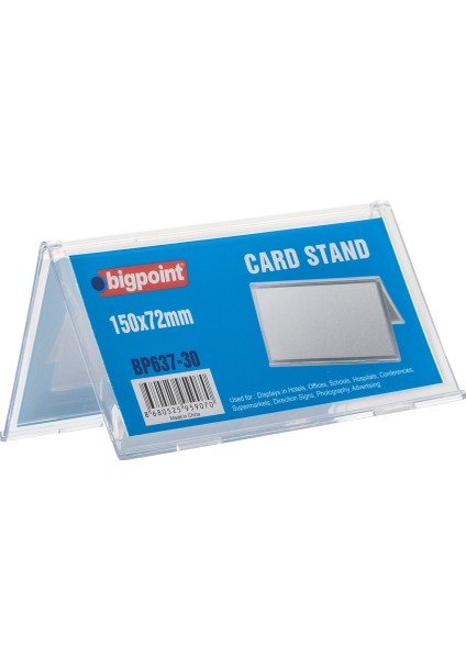 Kart Standı Çift Taraflı 150 x 72 mm 10'lu Paket