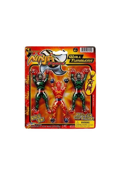Hacıyatmaz Ninja Duvar 3’lü Farklı Çeşit - Yubi Oyuncak