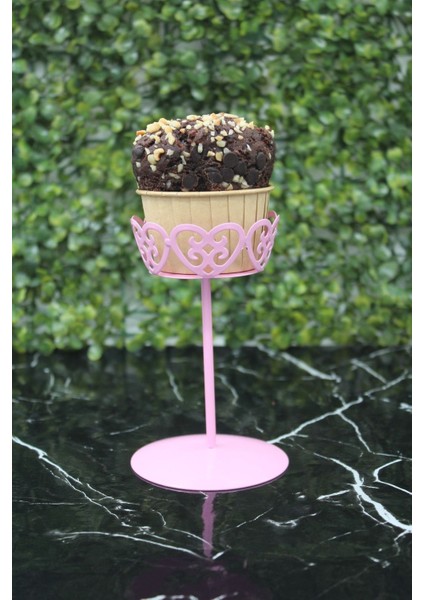 Güneş Outdoor Metal Cupcake Standı Pembe