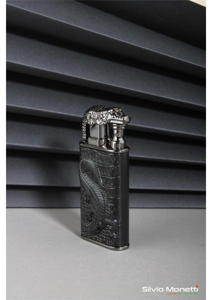 Siyah Kabartmalı Timsal Işlemeli Gazlı Çakmak 24CSM803MR01 fiyatları