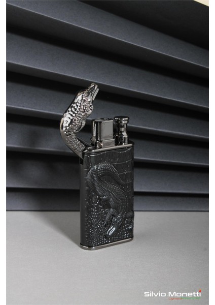 Siyah Kabartmalı Timsal Işlemeli Gazlı Çakmak 24CSM803MR01 modelleri