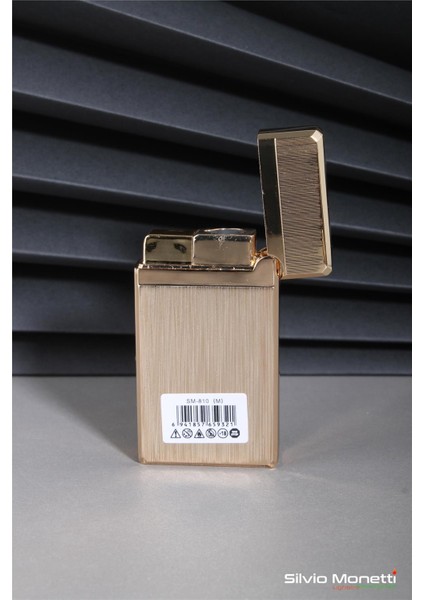 Altın Özel Tasarım Kapaklı Saatli Model Gazlı Çakmak 24CSM810MCZR03 fırsatları