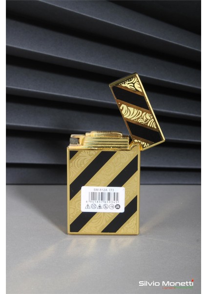 Siyah Altın Özel Tasarım Kapaklı Model Gazlı Çakmak 24CSM812ATR01 fırsatları