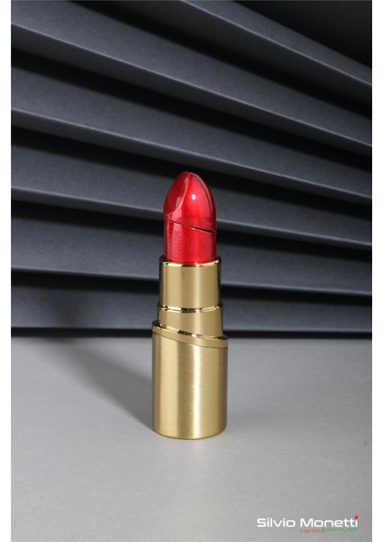 Altın Özel Tasarım Ruj Model Gazlı Çakmak 24CSM833MR02