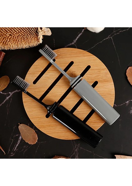 Siyah Stil Ortable Katlanır Diş Fırçası Bambu Kömür Ultra Ince Diş Fırçası Ağız Bakımı Yumuşak Diş Fırçası Kamp Seyahat Diş Fırçası (Yurt Dışından) modelleri