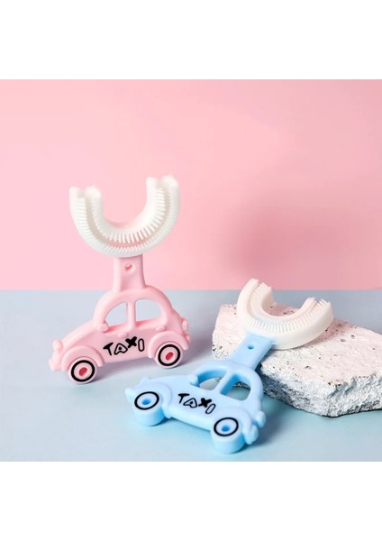 Mavi Stil Yumuşak Silikon Fırçalar ile Çocuk U-Şekilli Diş Fırçaları Kafa Manuel Çok Yönlü Temizleme Diş Diş Fırçası Erkek ve Kız Diş Fırçaları (Yurt Dışından) indirimleri