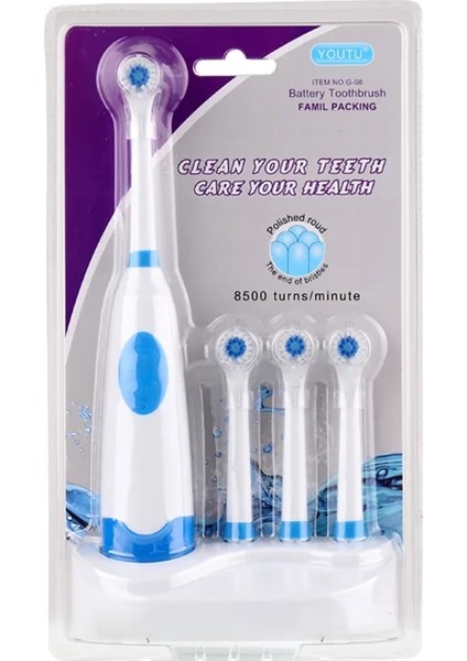 Kumral Tarzı Döner Diş Fırçası 3 Fırça Başlı Şarj Edilebilir Diş Fırçası Beyazlatma Diş Bakımı Araçları (Yurt Dışından) fiyatları