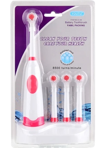 Kumral Tarzı Döner Diş Fırçası 3 Fırça Başlı Şarj Edilebilir Diş Fırçası Beyazlatma Diş Bakımı Araçları (Yurt Dışından) modelleri