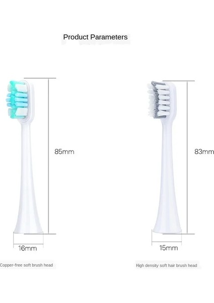 6 Adet Geyik Versiyonu Stili Sarmocare Diş Fırçaları Ultrasonik Sonic Elektrikli Diş Fırçası Kafası Fit Elektrikli Diş Fırçaları Kafası (Yurt Dışından)