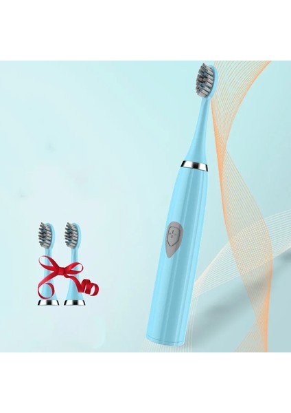 Kumral Tarzı Yeni Elektrikli Diş Fırçası Sonik Dalga Pil En Li Akıllı Diş Fırçası Kafası Yumuşak Değiştirilebilir Beyazlatma Diş Fırçası (Yurt Dışından)