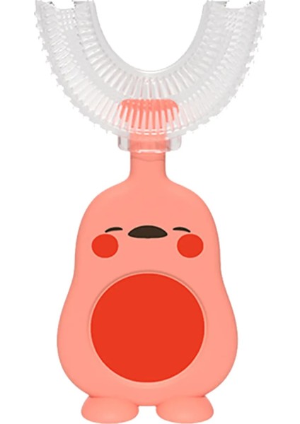 Pks Stili Bebek Toothbruldre Derece U-Şekilli Çocuk Diş Fırçası Dişlikleri Yumuşak Silikon Bebek Fırçası Çocuklar Dişleri Ağız Bakımı Temizleme (Yurt Dışından)