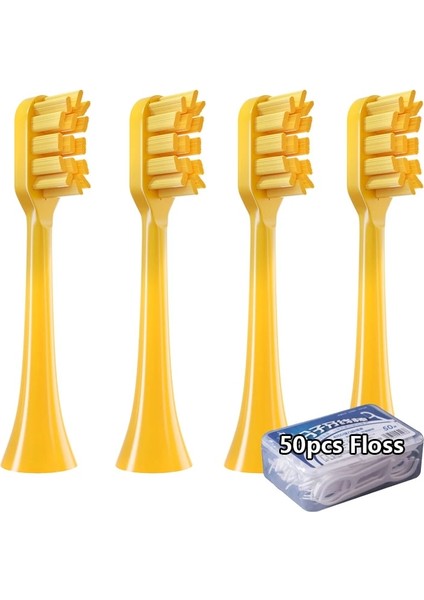 4 Adet Sarı Ipi Tarzı Et Apiyoo P7Y8PIKACHU Svp Diş Fırçası Kafaları Için Değiştirme Standart Yedek Elektrikli Diş Fırçası Kafaları Ipi ile (Yurt Dışından)