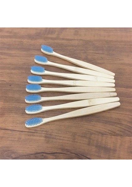 8 Adet Mavi Stil 8 Adet Çevre Çocuklar Bambu Kömür Gökkuşağı Diş Fırçası Ağız Sağlığı Için Düşük Karbonlu Yumuşak Ahşap Saplı Çocuk Diş Fırçası (Yurt Dışından)