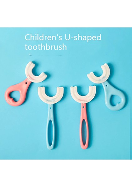 Mavi Kalp 2-6 Yaş Stili Sevimli U-Şekilli Bebek Silikon Diş Bruldren Dişleri Basit Bebek Fırçası Temizleme ve Bakımı Uygun Diş Fırçası Oral (Yurt Dışından) fiyatları