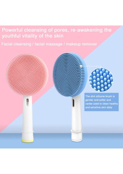 Pembe Stil Oral-B Elektrikli Diş Fırçaları Için Yedek Elektrikli Fırça Başlığı Yüz Temizleme Fırçası Başlığı Yüz Cilt Bakımı Aracı (Yurt Dışından)