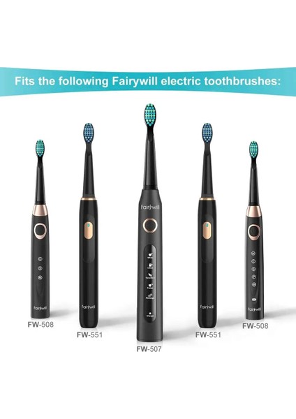Fw-03 Stili Fairywill Sonic Elektrikli Diş Fırçaları Fff Kafa Diş Fırçası Için Yedek Başlıkları Diş Fırçası Başlıkları Setleri (Yurt Dışından) modelleri