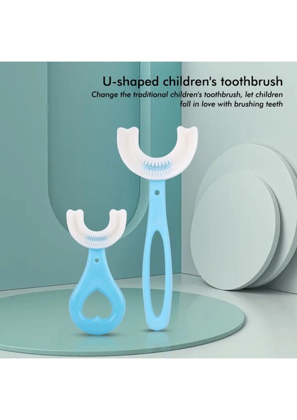 6-12T Pembe Stil Çocuk U-Şekilli Diş Fırçası F° Kapsamlı Temizleme Bebek Yumuşak Bebek Diş Dişleri Temiz Fırça Ağız Sağlığı Bakımı Yaş (Yurt Dışından) fiyatları